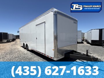 8.5x28 Haulmark Edge Sportsman Pkg Enclosed Car Hauler Trailer - 7'10" Interior - 12K GVWR -