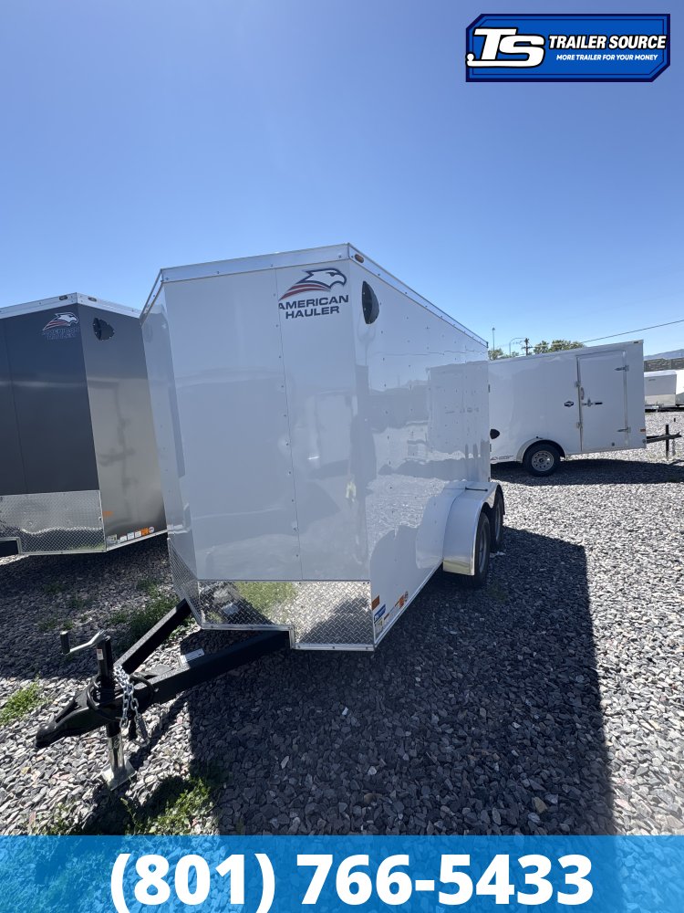 6x12 American Hauler Arrow Enclosed Cargo Trailer - 6'6" Interior - 7K GVWR - Ramp Door