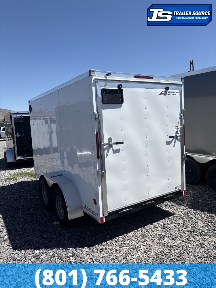 6x12 American Hauler Arrow Enclosed Cargo Trailer - 6'6" Interior - 7K GVWR - Ramp Door