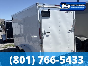 6x12 American Hauler Arrow Enclosed Cargo Trailer - 6'6" Interior - 7K GVWR - Ramp Door