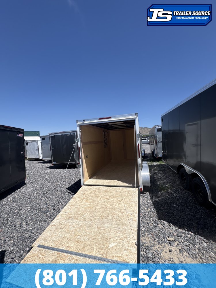 6x12 American Hauler Arrow Enclosed Cargo Trailer - 6'6" Interior - 7K GVWR - Ramp Door