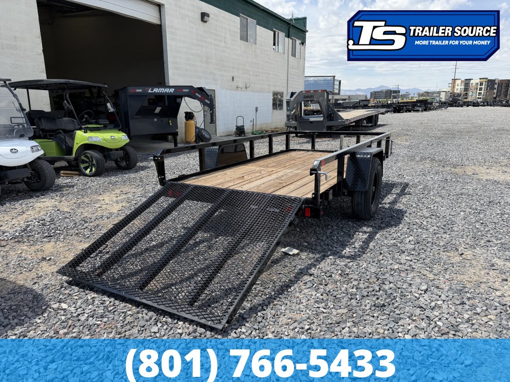 5x10 Sure-Trac Tube Top Utility Trailer - 3.5K GVWR - Ramp Gate