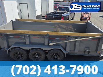 7x16 Diamond C LPT 307 Dump Trailer - 32" Sides - 24K GVWR - 14 Ply Tires, ABS Brakes, Board Brackets
