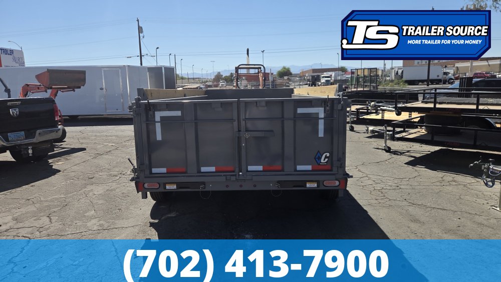 7x16 Diamond C LPT 307 Dump Trailer - 32" Sides - 24K GVWR - 14 Ply Tires, ABS Brakes, Board Brackets