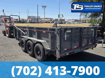 7x16 Diamond C LPT 307 Dump Trailer - 32" Sides - 24K GVWR - 14 Ply Tires, ABS Brakes, Board Brackets
