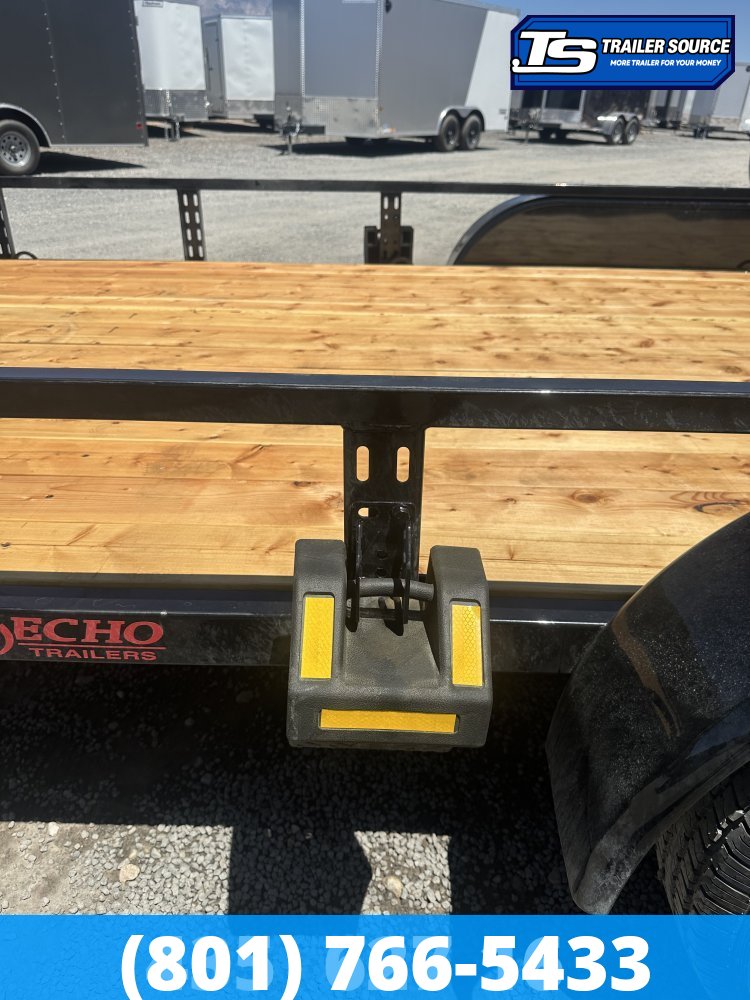 7x16 Echo EA-16-15T Utility Trailer - 7K GVWR - Tire Chocks