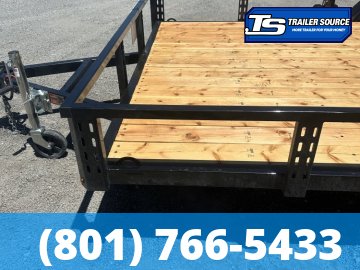 7x16 Echo EA-16-15T Utility Trailer - 7K GVWR - Tire Chocks