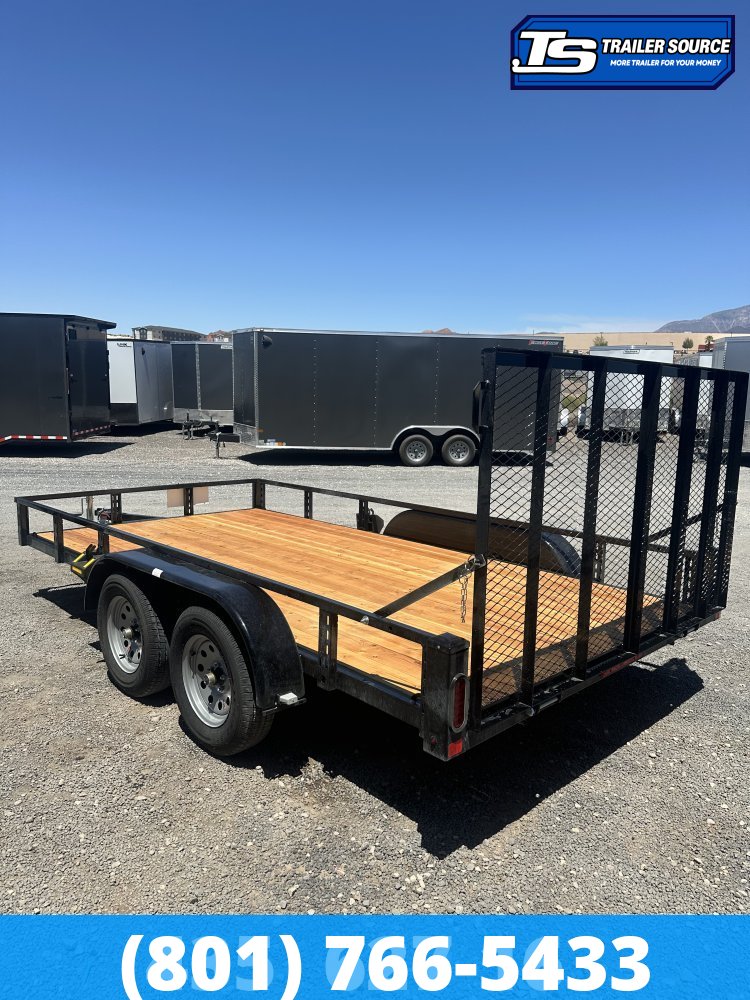 7x16 Echo EA-16-15T Utility Trailer - 7K GVWR - Tire Chocks