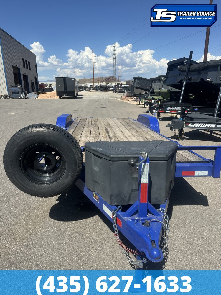 7x20 Innovative XTREME Flatbed Car Hauler Trailer - 10K GVWR - 14 Ply Tires, Dovetail, Tongue Box