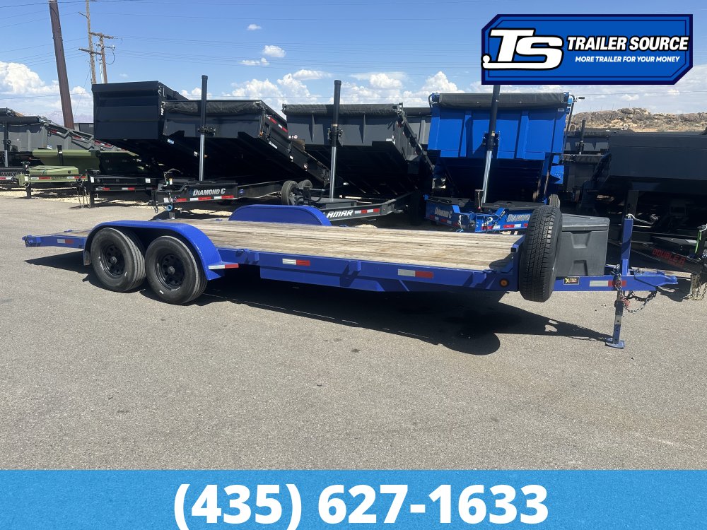7x20 Innovative XTREME Flatbed Car Hauler Trailer - 10K GVWR - 14 Ply Tires, Dovetail, Tongue Box