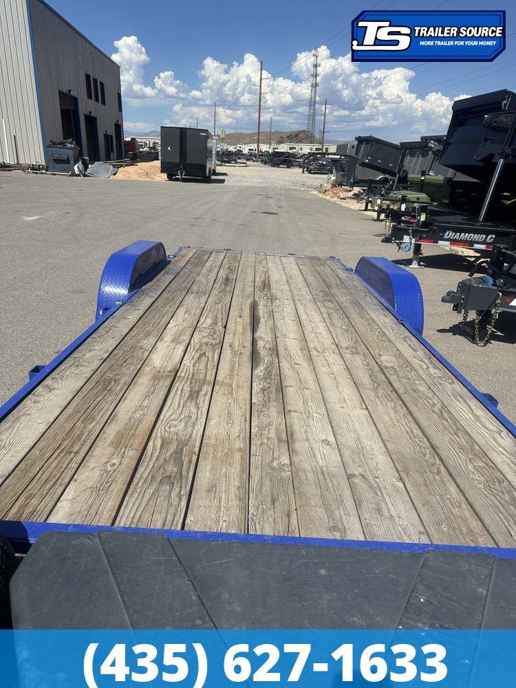 7x20 Innovative XTREME Flatbed Car Hauler Trailer - 10K GVWR - 14 Ply Tires, Dovetail, Tongue Box