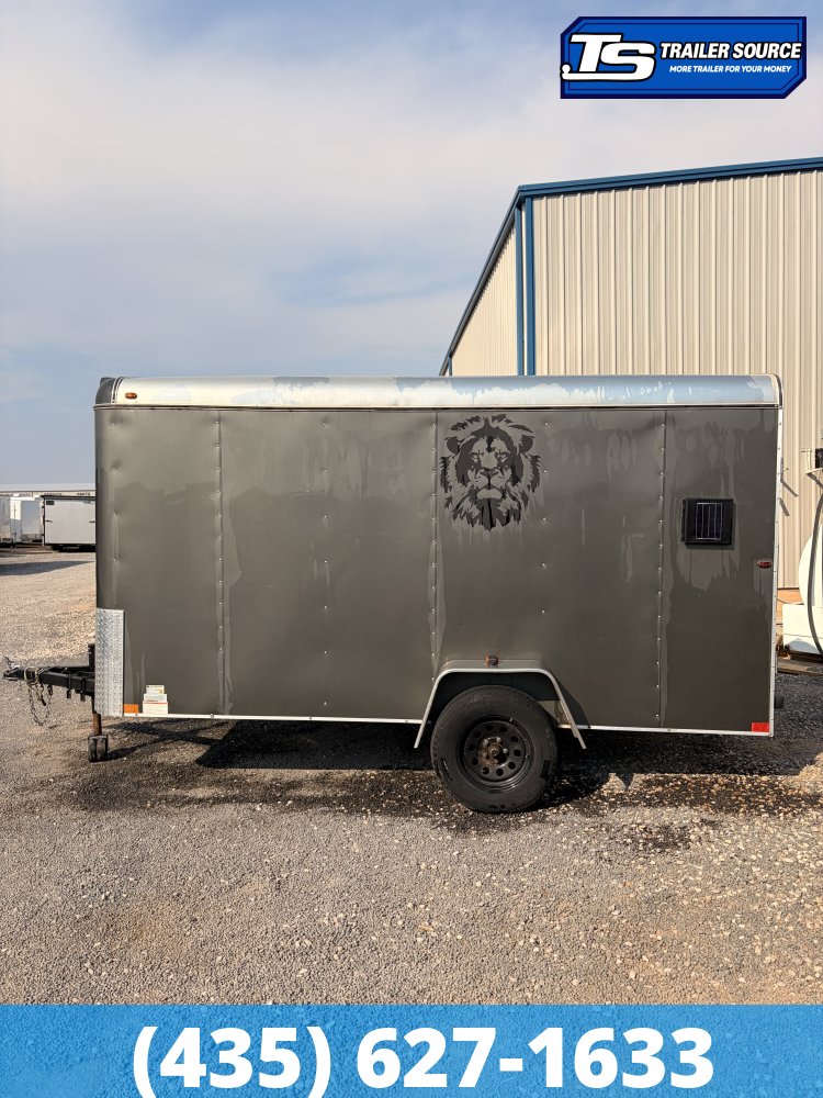 6x12 Interstate ENCLOSED Enclosed Cargo Trailer - 3.5K GVWR - Side Door, Solar Panel, Spare Tire