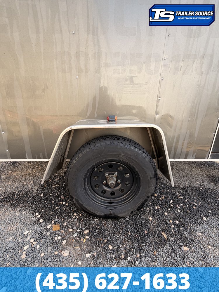 6x12 Interstate ENCLOSED Enclosed Cargo Trailer - 3.5K GVWR - Side Door, Solar Panel, Spare Tire