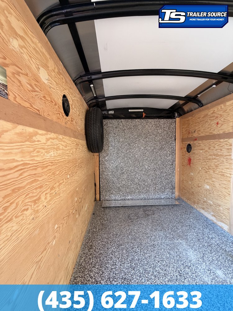 6x12 Interstate ENCLOSED Enclosed Cargo Trailer - 3.5K GVWR - Side Door, Solar Panel, Spare Tire