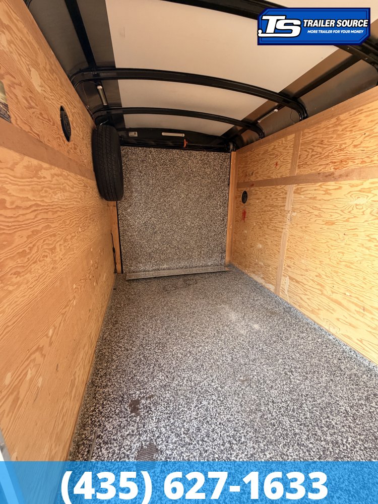 6x12 Interstate ENCLOSED Enclosed Cargo Trailer - 3.5K GVWR - Side Door, Solar Panel, Spare Tire