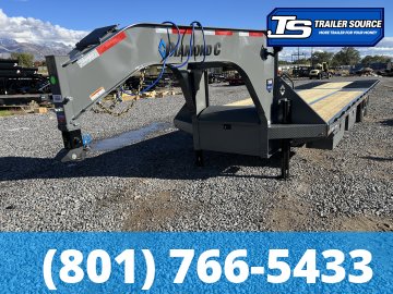 8.5x32 Diamond C FMAX-HDT 212 Pacesetter Pkg Pacesetter Pkg Gooseneck Hydraulic Dovetail Equipment Trailer - 25.9K GVWR - Hydraulic Disc Brakes, Hydraulic Jack(s), Solar Panel
