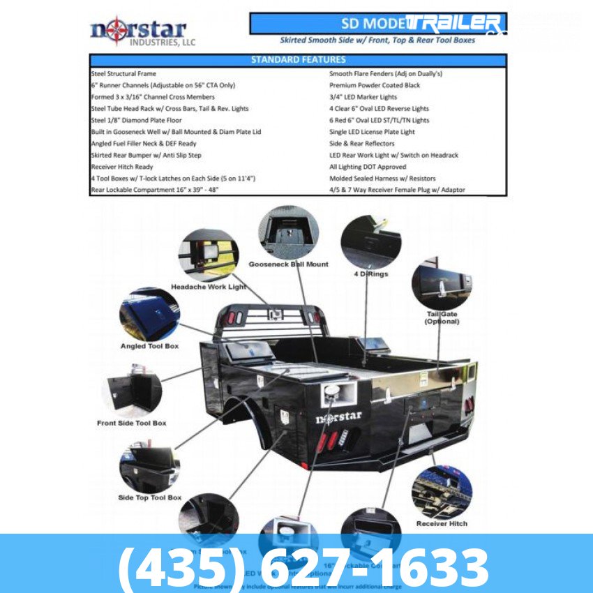 8x8.6 Norstar Truck Bed-Service Truck Service Flatbed