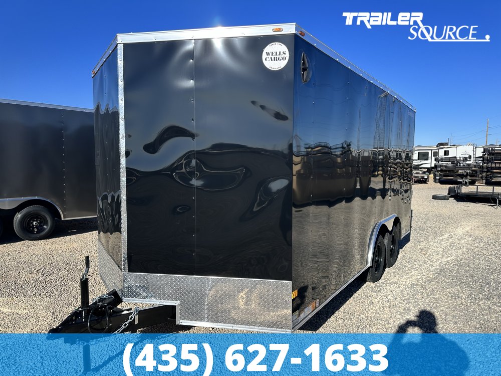 8.5x16 Wells Cargo Fast Trac Deluxe 7'0" Interior 7K Tandem Axle Enclosed Cargo