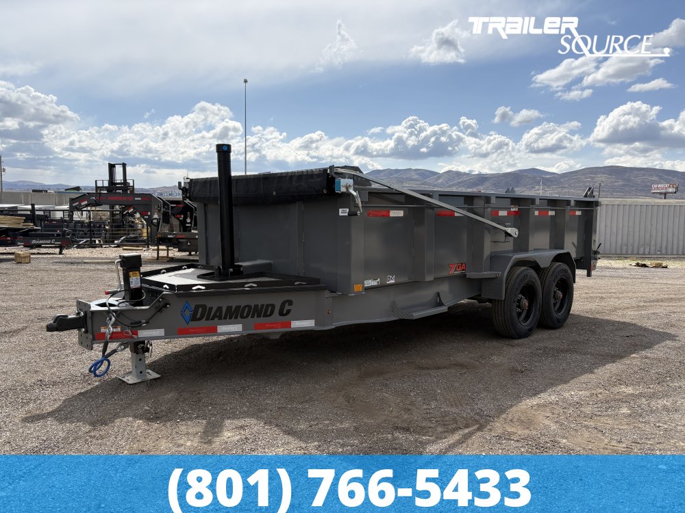 7x16 Diamond C LPT Telescopic Dump 23K 32" Sides Dump