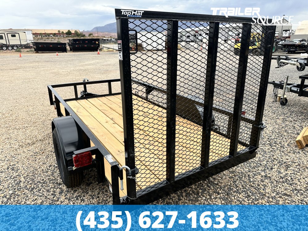 5x10 Top Hat Single Axle Utility