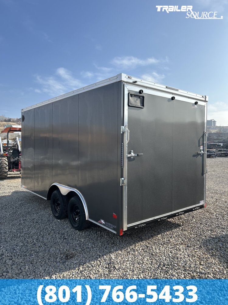 8.5x16 American Hauler Night Hawk Enclosed Cargo Trailer - 7'6" Interior - 7K GVWR Dovetail