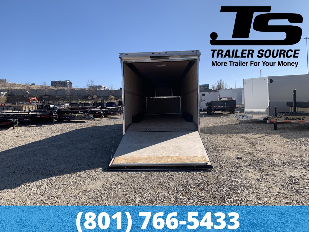 8.5x38 American Hauler Silver Hawk Gooseneck Enclosed Car Hauler