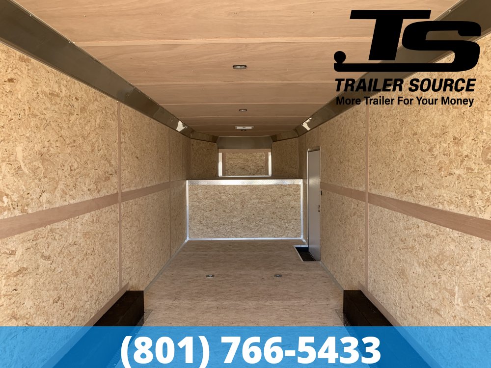 8.5x38 American Hauler Silver Hawk Gooseneck Enclosed Car Hauler