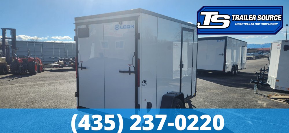 6x10 Look ST DLX Enclosed Cargo Trailer - 6'0" Interior - 3.5K GVWR - Alloy Wheels, Black Out Package