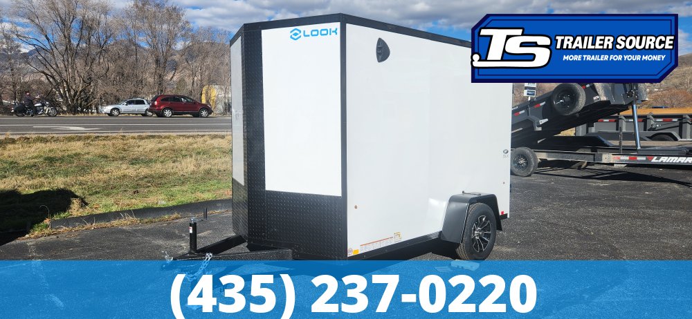 6x10 Look ST DLX Enclosed Cargo Trailer - 6'0" Interior - 3.5K GVWR - Alloy Wheels, Black Out Package