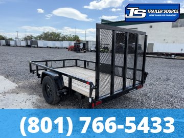 6x10 Sure-Trac Tube Top Utility Trailer - 3.5K GVWR - Ramp Gate