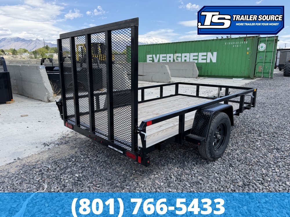 6x10 Sure-Trac Tube Top Utility Trailer - 3.5K GVWR - Ramp Gate