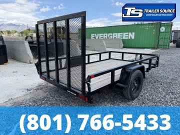 6x10 Sure-Trac Tube Top Utility Trailer - 3.5K GVWR - Ramp Gate