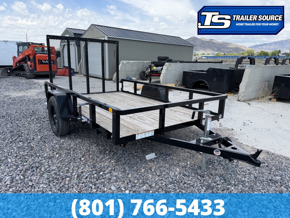 6x10 Sure-Trac Tube Top Utility Trailer - 3.5K GVWR - Ramp Gate