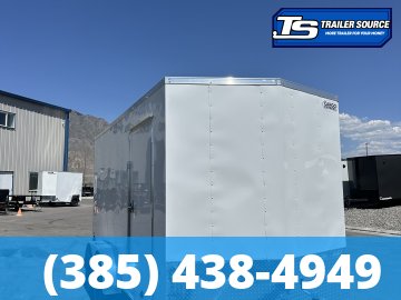 7x14 Cargo Express EX Series DLX Enclosed Cargo Trailer - 7'0" Interior - 7K GVWR - 16" Cross Member Upgrade, Barlock on Door, Spare Tire