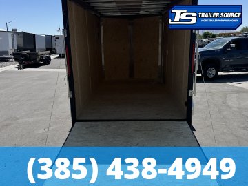 7x14 Cargo Express EX Series DLX Enclosed Cargo Trailer - 7'0" Interior - 7K GVWR - 16" Cross Member Upgrade, Barlock on Door, Spare Tire