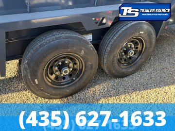 7x14 Lamar DT Gooseneck Dump Trailer - 24" Sides - 14K GVWR - Telescopic