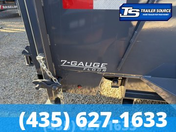 7x14 Lamar DT Gooseneck Dump Trailer - 24" Sides - 14K GVWR - Telescopic