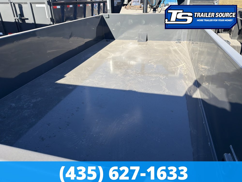 7x14 Lamar DT Gooseneck Dump Trailer - 24" Sides - 14K GVWR - Telescopic
