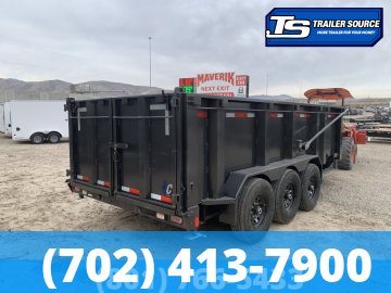 7x16 Diamond C LPT 307 Dump Trailer - 44" Sides - 24K GVWR - 14 Ply Tires