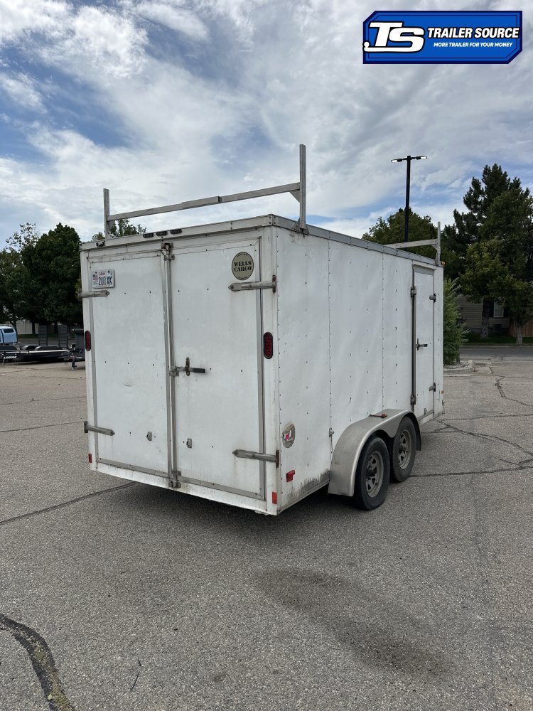 7x14 Wells Cargo FastTrac Enclosed Cargo Trailer - 7K GVWR - Barn Doors