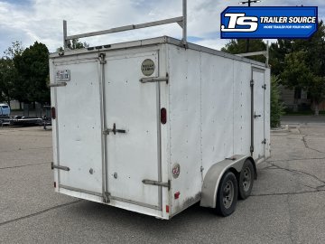 7x14 Wells Cargo FastTrac Enclosed Cargo Trailer - 7K GVWR - Barn Doors