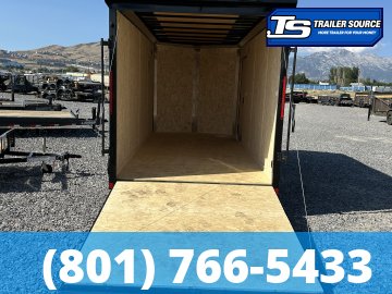 7x16 Look ST DLX Enclosed Cargo Trailer - 7'0" Interior - 7K GVWR - .080 PolyCor, Alloy Wheels, Black Out Package, Rear Spoiler w/ Load Lights
