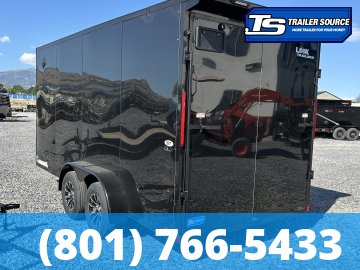 7x16 Look ST DLX Enclosed Cargo Trailer - 7'0" Interior - 7K GVWR - .080 PolyCor, Alloy Wheels, Black Out Package, Rear Spoiler w/ Load Lights