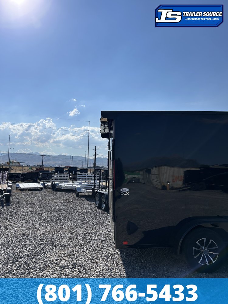 7x16 Look ST DLX Enclosed Cargo Trailer - 7'0" Interior - 7K GVWR - .080 PolyCor, Alloy Wheels, Black Out Package, Rear Spoiler w/ Load Lights