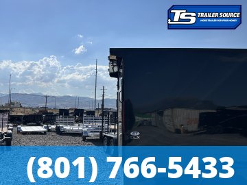 7x16 Look ST DLX Enclosed Cargo Trailer - 7'0" Interior - 7K GVWR - .080 PolyCor, Alloy Wheels, Black Out Package, Rear Spoiler w/ Load Lights