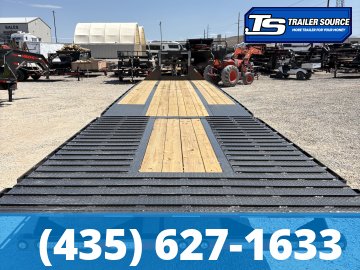 8.5x40 Maxx-D YDX Gooseneck Hydraulic Dovetail Equipment Trailer - 25.9K GVWR - 16K Axles, Hydraulic Jack(s)
