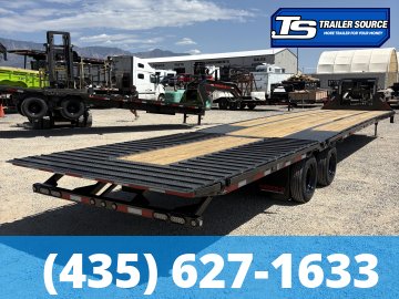 8.5x40 Maxx-D YDX Gooseneck Hydraulic Dovetail Equipment Trailer - 25.9K GVWR - 16K Axles, Hydraulic Jack(s)