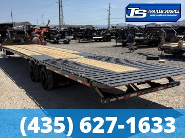8.5x40 Maxx-D YDX Gooseneck Hydraulic Dovetail Equipment Trailer - 25.9K GVWR - 16K Axles, Hydraulic Jack(s)