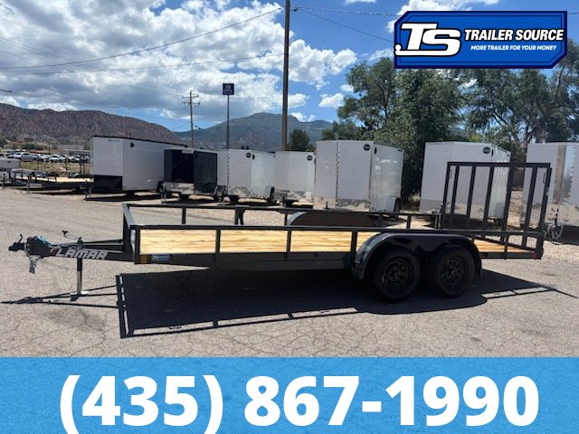 7x18 Lamar UC Tandem Axle Utility Trailer - 7K GVWR -
