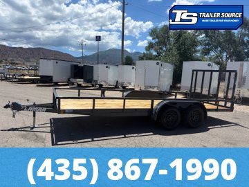 7x18 Lamar UC Tandem Axle Utility Trailer - 7K GVWR -